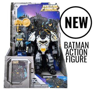 NEW DC Comics Metal Force Batman Action Figure 6" Toy Armor Suit Superhero Inclu